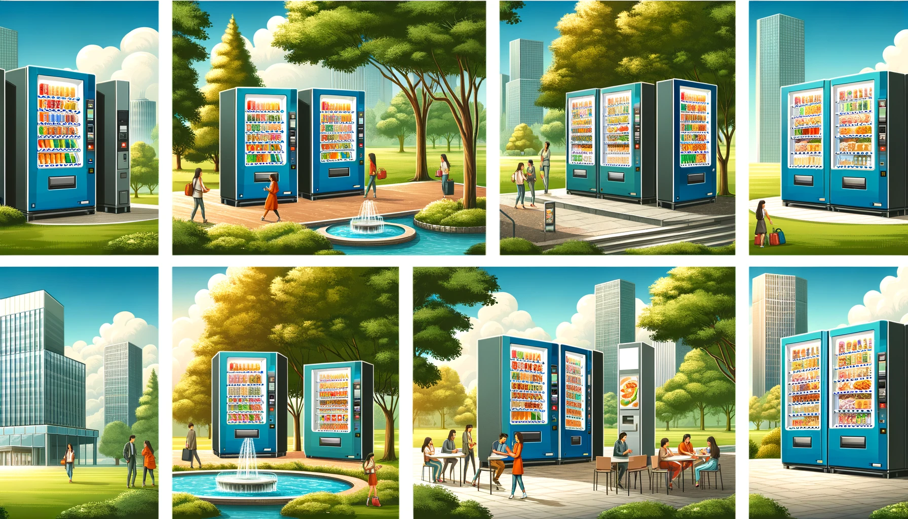 食品自動販売機の導入事例