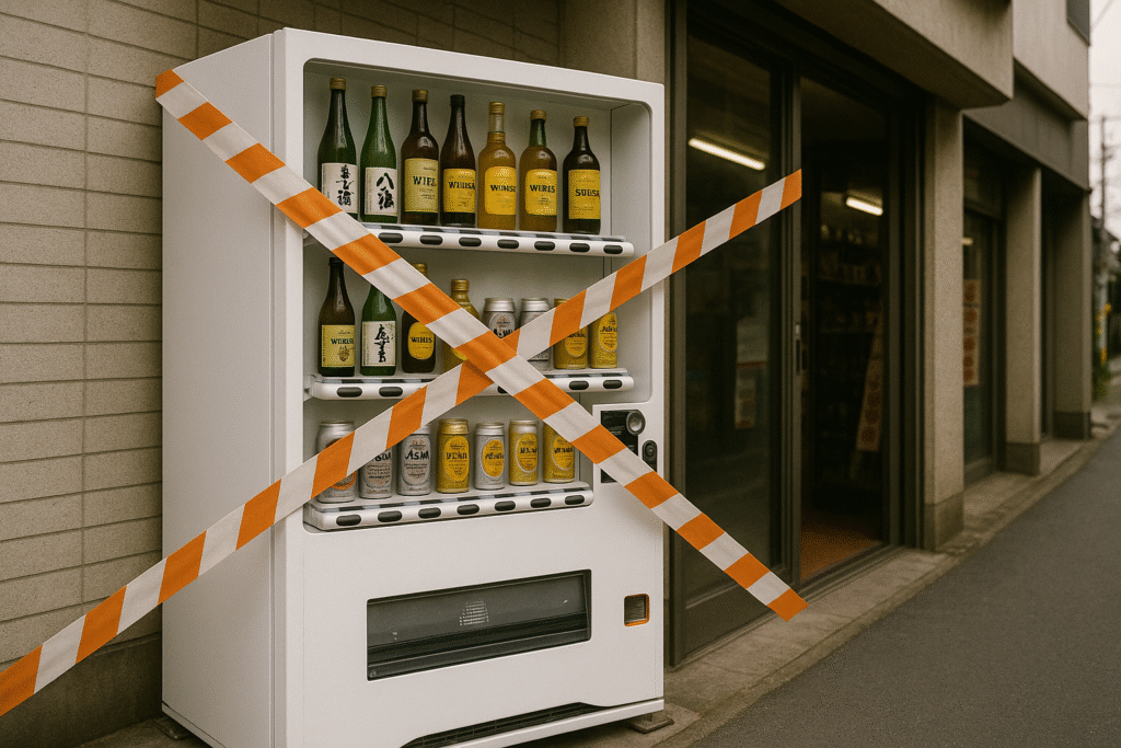 お酒(アルコール)自販機の規制と設置状況