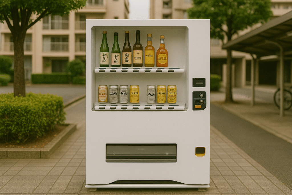 お酒の自販機が設置できる場所