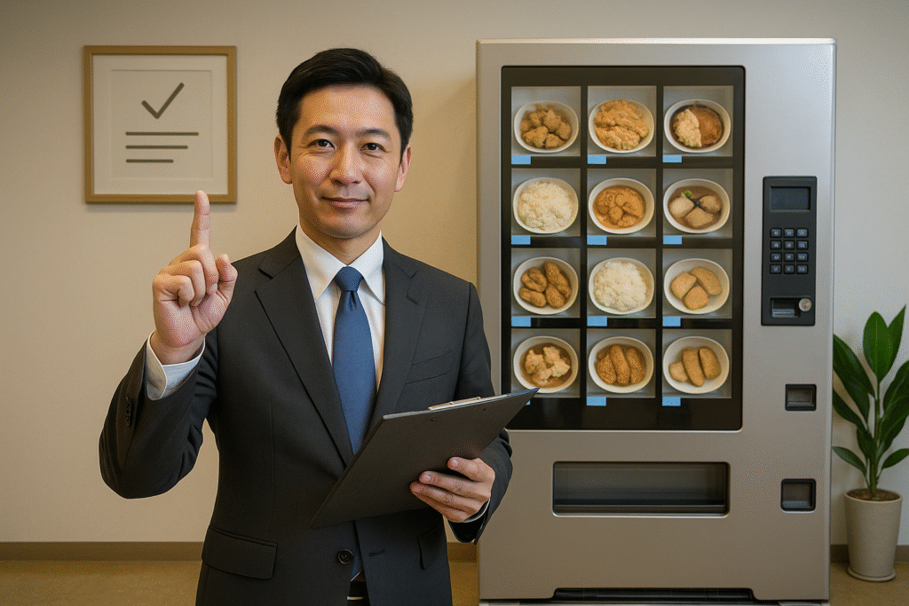 食品自動販売機の営業許可取得の手順