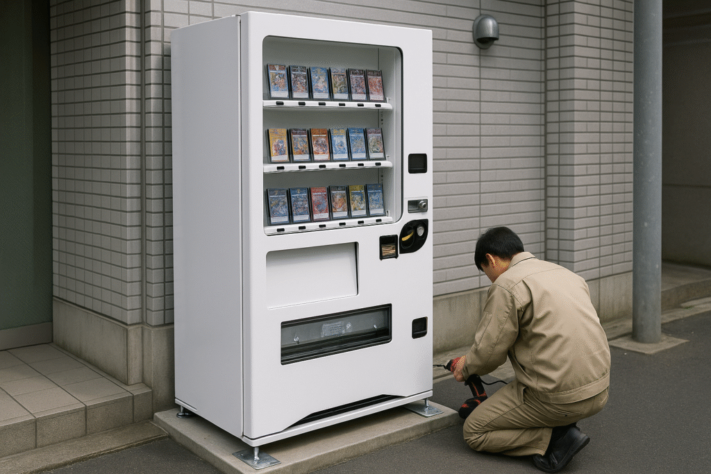 トレカ自販機の導入手順|購入から設置までの流れ