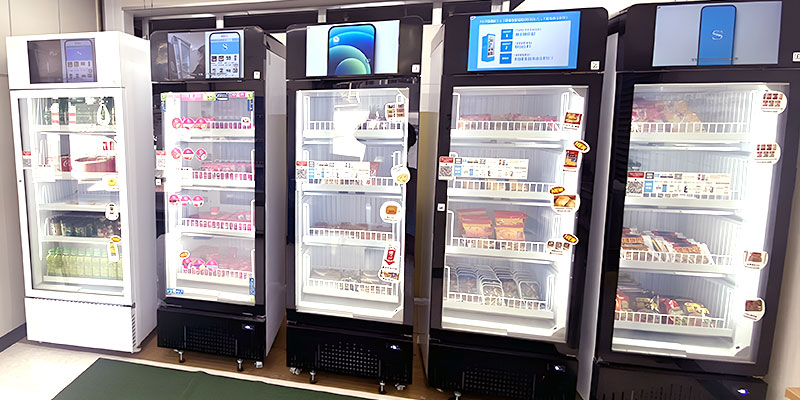 ショーケース型(ロッカー・自販機型)|扉の開閉で自動課金される