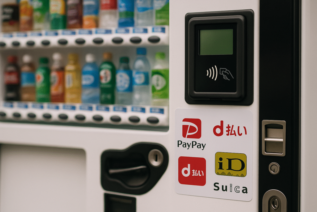 自販機に導入できる電子マネー決済の種類は?|PayPay・d払いなど