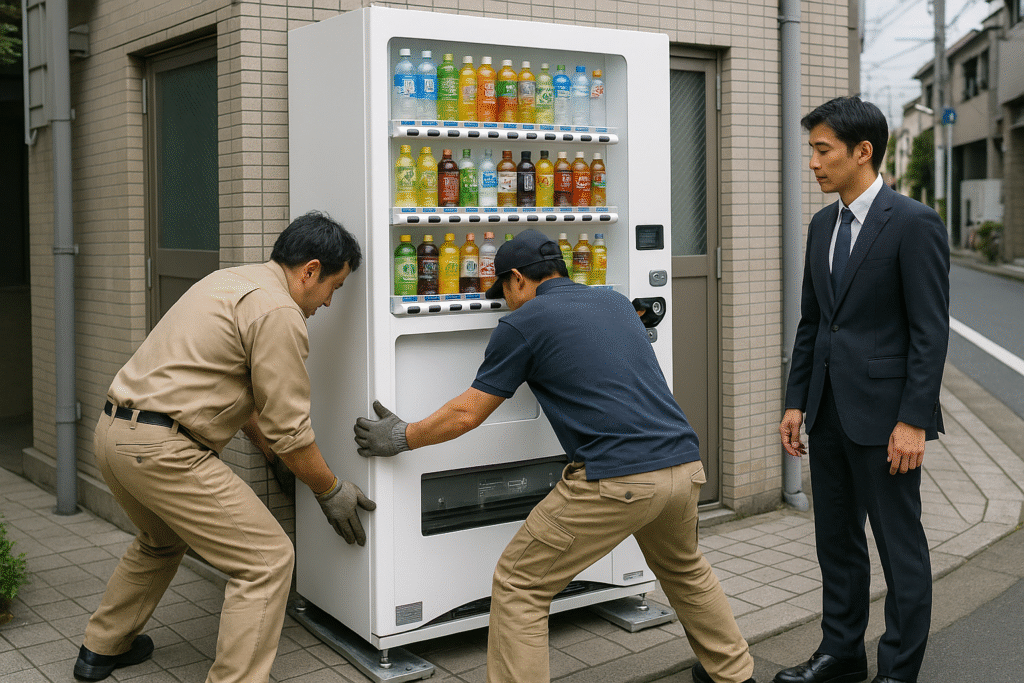 自販機を設置する際の流れ